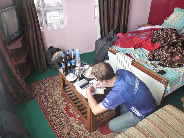 ... a po zbytek dne se věnujeme psaní pohledů.