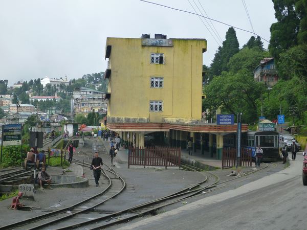 Železniční stanice v Darjeelingu.
