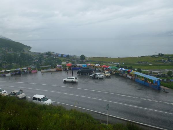 Rybí trh u M55 v nejjižnějším cípu Bajkalu.
