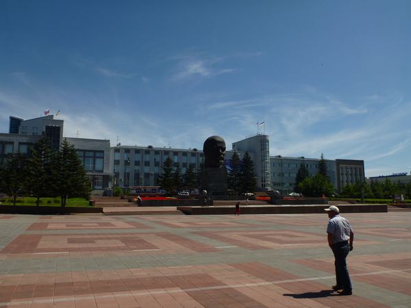 Leninova hlava v Ulan Ude.