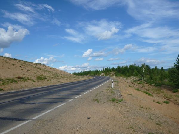 Nová trasa z Čity směrem na Chabarovsk (AN6).