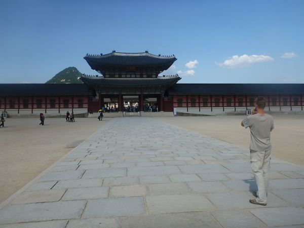 Uvnitř paláce Gyeongbok-gung