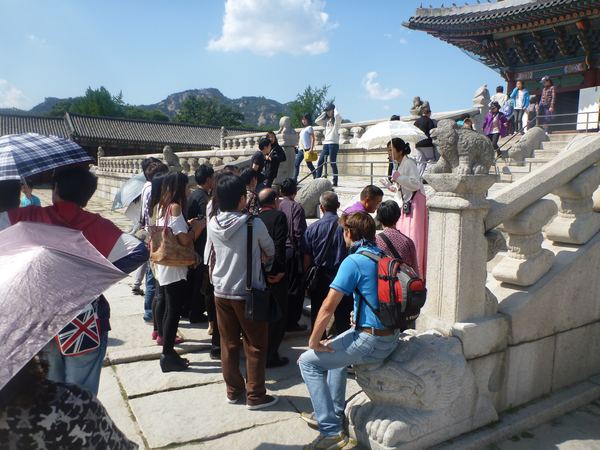 Uvnitř paláce Gyeongbok-gung