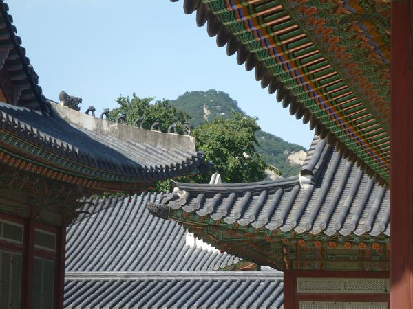 Uvnitř paláce Gyeongbok-gung