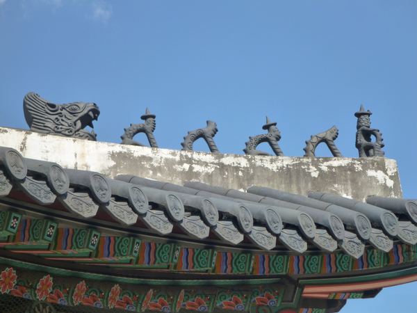 Uvnitř paláce Gyeongbok-gung