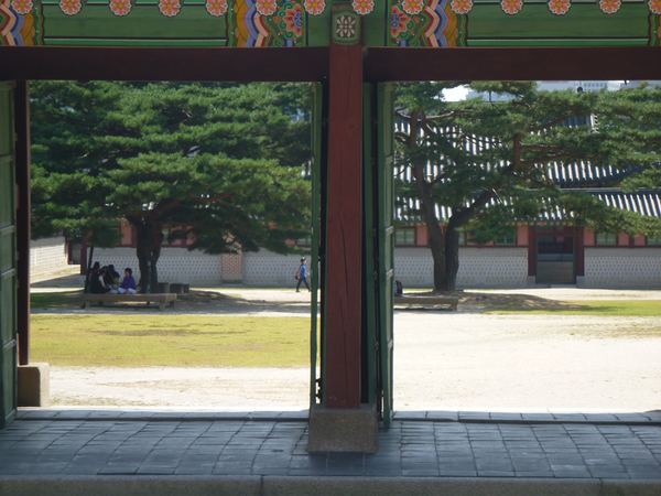Uvnitř paláce Gyeongbok-gung