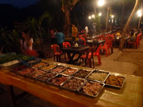 Laoské barbecue.