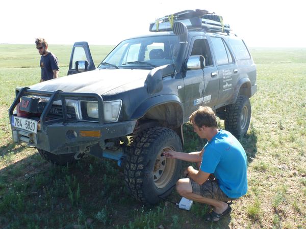 Poslední přípravy před další řidičskou šichtou