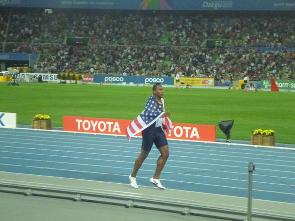 Stříbrný na 200 m Walter Dix