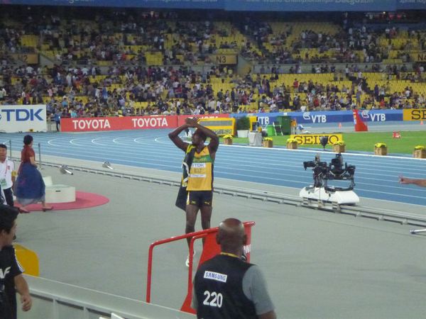 Zlatý na 200 m Usain Bolt