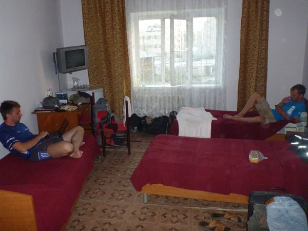 V Jakutsku (hotel Souhvězdí) jsme díky pomalé výměně spojky pobyli několik dní a nocí.