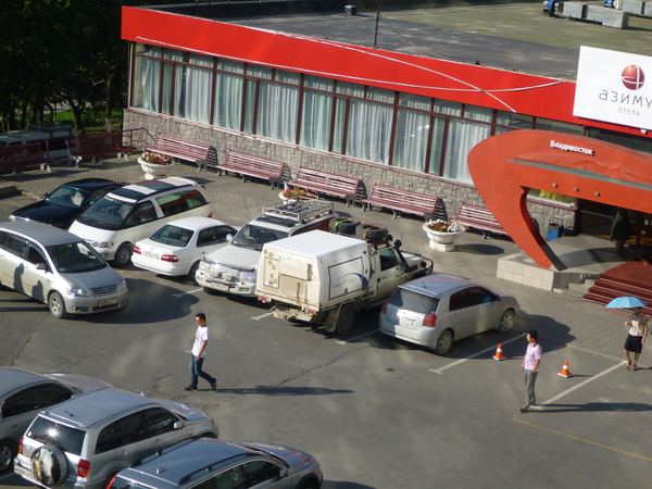 Australská rodinka na výletě, už jsme je potkali v Jakutsku.
