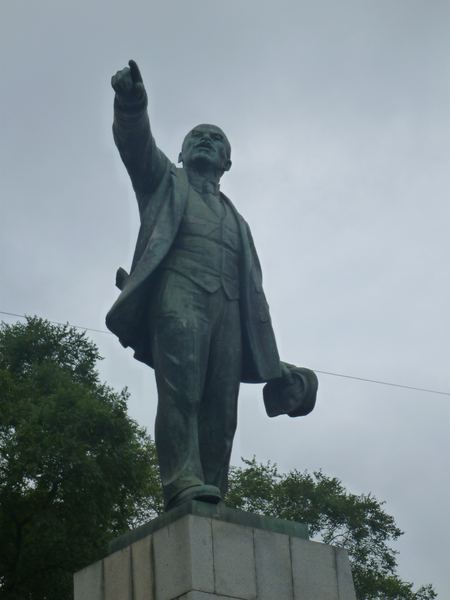 Socha Lenina nechybí ani ve Vladivostoku