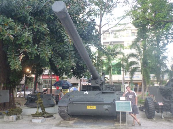 Saigon - muzeum pozůstatků vietnamské války