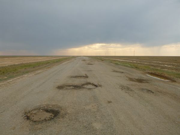 ...a takto to vypadá z Dossoru do Aktobe